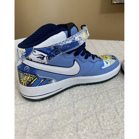 Nike Air Force 1 Mid Premium Michael Vick Collection Royale Blue 2006 Size 12.5 - Picture 7 of 16